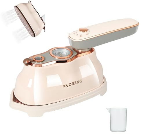Mini Fer à Repasser Voyage, Fvobzxg 1200 W, Réservoir 200 ml, de Voyage Portable, 180 Degrés Pliable Mini Fer à Vapeur, Machine à Repasser pour Voyage à Domicile