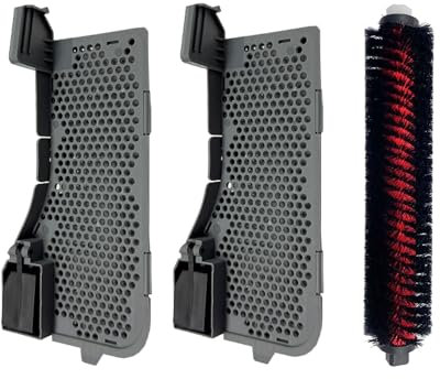 LOVECO 2 Stück Wasserfilter & 1 Reinigungsbürste Ersatzteile Kompatibel mit Roborock S7 Max Ultra Mop Auto Wasch Dock Station (Nur kompatibel für S7 Max Ultra, nicht für alle anderen Modelle)