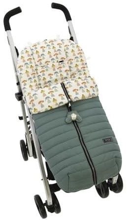 Saco Silla ligera de Paseo Rosy Fuentes- Saco para silla de verano - Silla pequeña - Equipado para ser Ajustado perfectamente -Verde