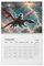 2025 Cat Dragon Rider Kalender Katze Drachenreiter Zum Aufhängen 12-Monatskalender, Lustiger Katzenkalender 2025 Für Kinder, Teenager, Kalender, Organisation Und Planung