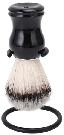 Rasierpinsel-Set für Herren, Haarrasierpinsel mit Ständer, Bürstenhalter für Rasiercreme, Seife, Edelstahl, Leicht, für Reisen