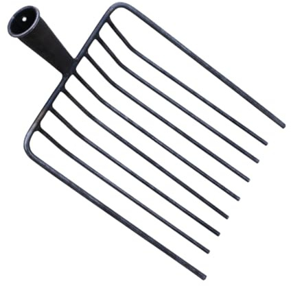 ＡＷＨＡＯ Outil de Fourche remplace la tête, la Fourche à Rasage de décrochage, la Fourche de mucilière agricole, l'accessoire de Jardin pour la Maison, 9 Dents