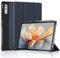 Sonlaryin Custodia per tablet Lenovo Yoga Pad Pro 12.7 da 12,7 pollici, supporto a tre ante in morbido poliuretano termoplastico, leggera, antiurto, con funzione Wake/Sleep - Blu navy