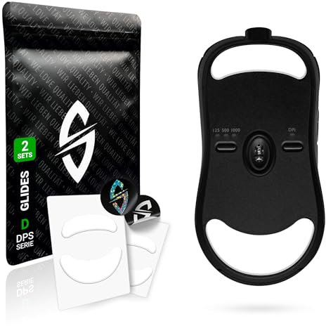 SensoryBoost DPS Glides (Set of 2) for BenQ Zowie ZA13, ZA13-B, ZA13-C - Ultra Fast, Rounded, Low Friction, Durable - Replacement Mouse Feet, Skates - Gaming Mouse Upgrade Accessories
