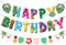 Pancarta Feliz Cumpleaños Hawaiana, Guirnalda Tropical de Feliz Cumpleaños, Pancarta Fiesta Hawaiana, Happy Birthday Banner Hawaiano para Niños Adultos Luau Playa Piscina Decoración de Fiesta