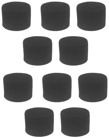 Cenei 10pcs Sponge Plugs for Speaker Port Tubes Bass Reflex Tubes, Loudspeaker Woofer Vents Enhances Bass Phase 100x 100mm