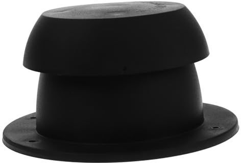 SOPOTUTU Rv Roof Vent Cap Black Mushroom Style Space-saving Plumbing Exhaust Vent Cover with Rain Protection Easy Installation for Camper and Motorhome Air Circulation and Interior