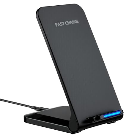 15W Chargeur Induction, Chargeur sans Fil Station Charge Rapide pour i17 16 Pro Max Plus 15 14 13 12 11, Galaxy S25 Ultra S24 FE S23 S22 S21 S20, Google Pixel 10 9 Pro 8 7 a 6XL