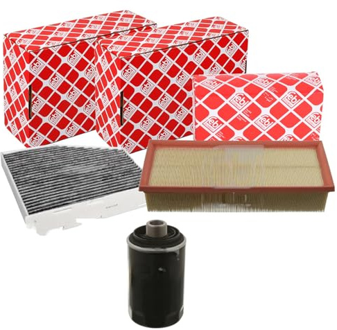 Febi Pollen Luft Öl-Filter Paket | 38477 + 22552 + 105789 Kompatibel mit A3 (8P1),A3 Sportback (8PA)