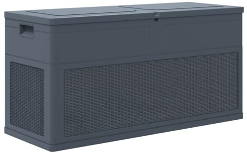AJJHUUKI Garden Storage Box 320 L Anthracite