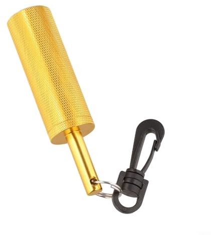 Scuba Diving Signal Shaker Rassel mit Gehäuse aus Aluminiumlegierung für gleichbleibende Leistung in Salzwasserumgebungen (gelb)