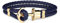 PAUL HEWITT Anker Armband PHREP - Lederarmband für Damen und Herren (Marineblau), Männer und Frauen Armband mit Anker Schmuck aus IP-Edelstahl (Gold)