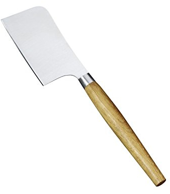 cilio Käsebeil FORMAGGIO | Eichenholz Griff, 23cm lang | rostfreier Edelstahl satiniert | Käsemesser für Hartkäse/ Parmesan