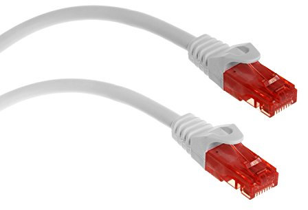 Maclean MCTV-302W Ethernet Kabel Netzwerkkabel Patchkabel 2x RJ45 UTP cat6 Netzwerk Lan Kabel 10 Gigabit/s (2m, Weiß)