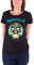 Motorhead T Shirt Overkill Band Logo Nue offiziell Damen Skinny Fit Schwarz L