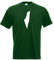 Kiwistar - Eritrea Contour Camiseta para hombre Funshirt Estampada Diseño Refranes Motivos Top Algodón Print, verde botella, M
