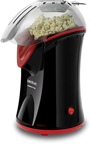 Cecotec Machine à pop-corn Électrique Fun&Taste P'Corn. 1200W, Fonctionnement par Convection, Pop-corn en 2 minutes, Démontable pour un meilleur Nettoyage, Comprend une cuillère doseuse