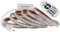 XUNATA 1M LED Streifen Strip,AC 220V 230V IP65 Wasserdicht RGB SMD 5050 120leds/m Super Bright Lichtband mit 24 Tasten IR-Fernbedienung für Bar Decke Counter Cabinet Weihnachten Party Dekoration (1M)