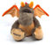 CreaDesign Personalisiertes Drachen Plüschtier mit Name 32 cm Plüsch Stofftier für Kinder, Kuscheltier für Jungen & Mädchen, Gewohnheit Babygeschenk für Geburt, Schule und Kinderzimmer