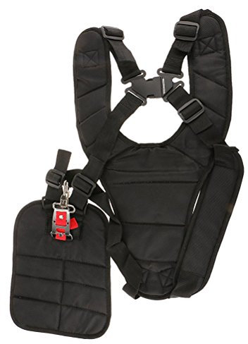 Arnes Desbrozadora Profesional Doble Correa de Arnés para el Hombro Botonadura para Desbrozadora Strimmer Desbrozadora Césped Arnes Corta Céspedes Partes ( ,11 x 4.7 x 3.6 Pulgadas)