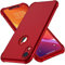 ORETECH para Funda iPhone XR, con [2X Protector Pantalla][Protección de Cámara] Protectora de Cuerpo Completo de 360 Grados Antigolpes Silicona Premium y Hard PC Carcasa iPhone XR Case 6.1 Rojo