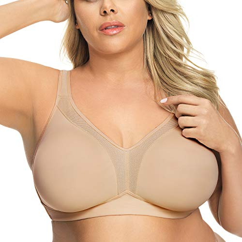Gorsenia Dame Soft-BH Träger Ohne Muster K422 Anya, Beige,75I