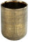 WENKO Zahnputzbecher Rivara, hochwertiger Zahnbürstenhalter für Zahnbürste und Zahnpasta aus edler Keramik, Elegante Gold Deko ideal für Badezimmer & Gäste-WC, handbemalt, Ø 7,5 x 9,5 cm, Gold