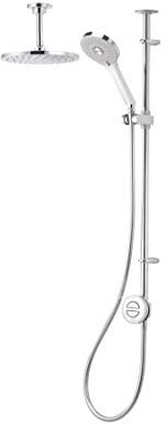 Aqualisa Unity Q Smart Shower Exposed w/Adjustable and Ceiling Fixed Heads (HP/Combi)