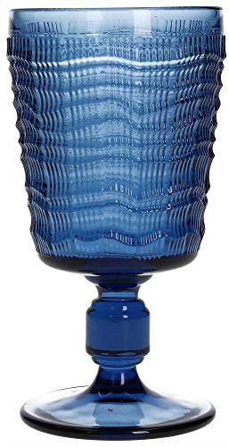 Tognana 6er Set Weinkelch Irene, blau, 340 ml. Volumen
