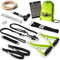 PREMIUM Schlingentrainer, Made in Germany, geprüft & zertifiziert, Slingtrainer Krafttraining Set für zuhause und außen mit Türanker, Poster, Trainingsplan, Befestigungsschlaufe, 10 Jahre Garantie