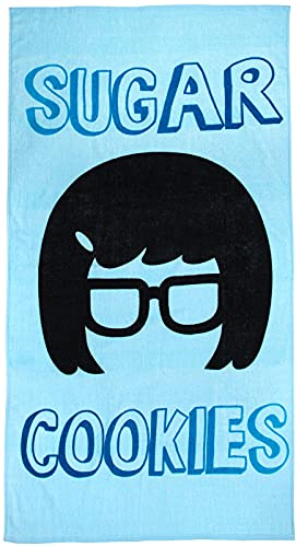 Jay Franco Bobs Burgers Tina Turrn Down großes Badetuch / Pool-/Strandtuch – mit Tina – super weich und saugfähig, farbbeständig, Baumwolle, Maße: 86,4 x 162,6 cm