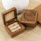 Kenon Benutzerdefinierte hölzerne Hochzeitsringbox, Holz-Doppelringbox, Verlobungsringbox, Walnuss-Aufbewahrungsringbox, Hochzeitsgeburtstagsgeschenke für Frauen