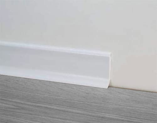 Battiscopa in PVC bianco 7 cm - 10 pezzi da 2 mt - 20 metri lineari
