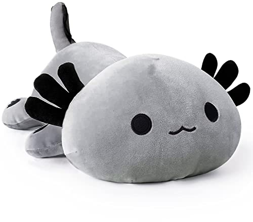 shownicer Plüschtier Axolotl Stofftier Kawaii Salamander Plüsch, Axolotl Kuscheltier Plüschkissen Spielzeug, Wurfkissen, Katze Plüsch Kissen, Schmusetier Geschenk Gefüllt für Kinder Mädchen Jungen