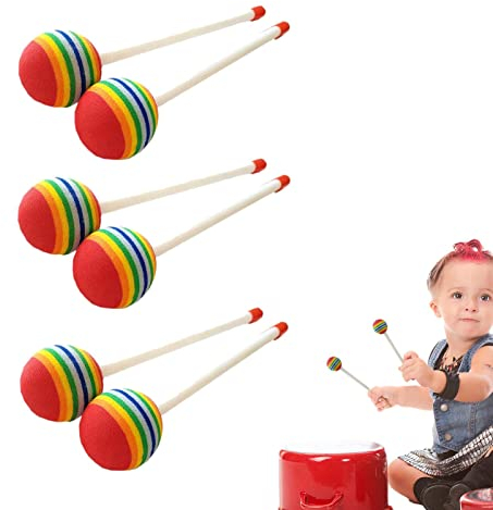 Facynde FacynBatterie pour Enfants - Lollipop Safe Mallet Percussion - Ensemble Batterie Souples Glockenspiel Xylophone pour débutant
