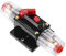 1 lot de disjoncteurs de voiture DC 12 V - 48 V 125 A avec réinitialisation manuelle - Porte-fusible automobile - Noir et rouge