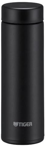 Bouteille isotherme Tiger MMP-W Tiny Easy-to-Carry, ultra légère, petites capacités, facile à laver, sans BPA, conservation froid 24h et chaud 12h, conçue au Japon (pierre noire, 300 mL)