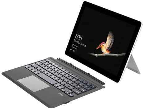 Annadue per Cover con Tasti per Surface Go, Tastiera Wireless Bluetooth 5.0 Portatile Ultrasottile con Touchpad Sensibile per Surface Go1/2/3, Distanza (Senza retroilluminazione Colorata