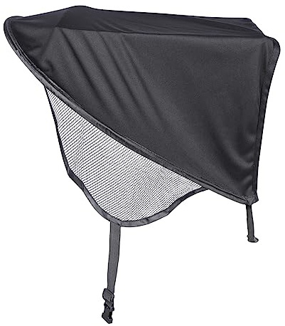 Sonnenschutz Schwarz Universell, aus Spandex, für Kinderwagen | Kinderwagen Draußen, Einfache Montage, Breite Abdeckung, Zubehör für Sonnige Fahrten