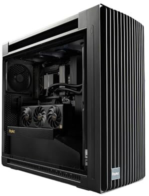 ProArt PA602 E-ATX Computer Case 420mm Radiator Support, Dual 200mm Built-in Fans, Front Panel IR dust Indicator, Power Lock Latch, Tool-Less PCIe mounting & GPU Holder, 20Gbps USB-C Front I/O