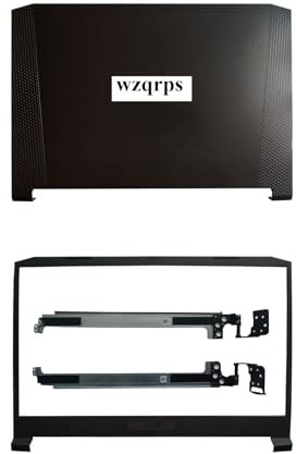 wzqrps Replacement Laptop LCD Cover Back Rear Top Lid with Front Bezel Hinges for Acer Nitro 5 AN515-54 55 AN515-56 57 44 AN515-45 60.QBAN2.002 AP3AT000210 FA2K1000200 Black