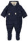 Schneeanzug mit abnehmbaren Füsschen und samtigem Fleecefutter navy 86