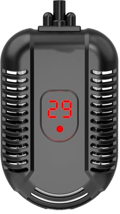 WQZStar El Calentador de Control de Temperatura de precisión de Tortuga con Varilla calefactora para peceras es Adecuado para Niveles Bajos de Agua, 100W (25W)