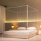 Beyeutao Betthimmel Rahmen 150x200cm Weiß Mückenetz Rahmen Moskitonetz Baldachin Rahmen Bed Canopy Frame Vier Poster Bettrahmen Vier Eckbett Betthimmel Rahmen Betthimmel Pole Schrauben Design.