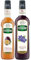 Mathieu Teisseire - Assortiment de Sirop de Violette 1L et de Sirop de Fruit de la passion 70 cl pour boissons rafraichissantes, vin, bières et cocktails