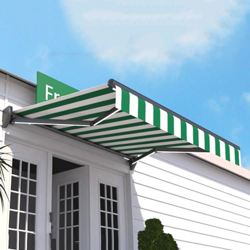 cendbirut 3x1.5m,Tettoia elettrica Retrattile, Tenda da Sole Antipioggia per Balcone Esterno in Lega di Alluminio con Telecomando Leggero per Cortile, Balcone, Negozio, Ristorante, Bar