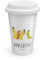 Mr. & Mrs. Panda Personalisierter To Go Becher Raupe Schmetterling - Personalisierte Geschenke, Entwicklung, Hütchen, To Go Becher Kunststoff Mit
