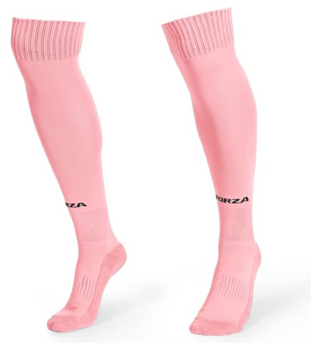 FORZA Calzettoni da Calcio Classici [9 Colori] | Calze con Tallone E Punta Rinforzati - XS-XL (Rosa, S-M (EU 37-41))
