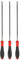 sourcing map 3pcs Chainsaw File, 5.2mm (13/64-inch) Round Sharpening Files Tool with Plastic Handle for Chain Chainsaw Sharpening, Grinding, Red, Grey