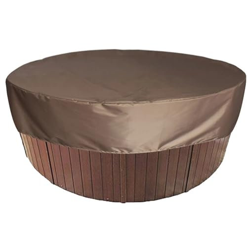 BUUNHI Bâche Piscine Protecteur Anti-UV pour Spa, Couverture étanche Contre la poussière pour Spa, Couverture de Baignoire Ronde, matériau Anti-UV imperméable hivernage Piscine(3 Only Cover,190X30cm)
